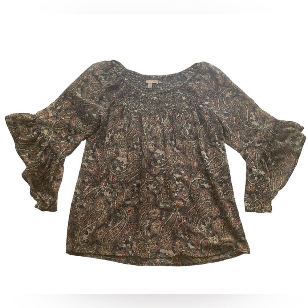 Established 1962 Women 3/4 Ruffle Boho Blouse
X27-10